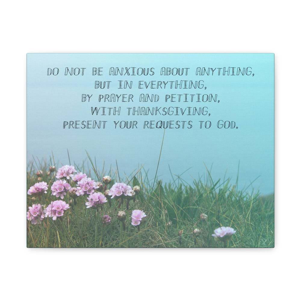 Scripture Sign By Prayer And Petition Philippians 4:6 Christian Wall Art Bible